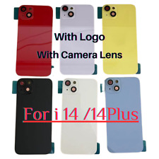 For iPhone 14/iPhone 14 Plus Back Glass Replacement Big Cam Hole Rear Cover Lot picture