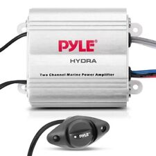 Pyle 2 Channel 300W RMS Waterproof iPod/MP3 Marine Power Amplifier - White picture