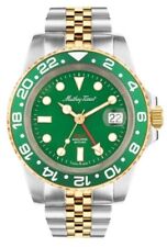 Mathey-Tissot Rolly Vintage GMT Two-tone  Green Hulk Dial Bezel Men's Watch picture