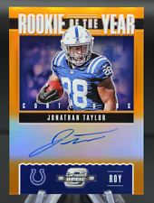 2020 Contenders Optic JONATHAN TAYLOR #ROY5 Orange /50 Rookie On Card Auto 🏈 🔥 picture