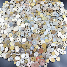 Collection of 100 Coins with Unusual Shapes: Square, Heptagon, and Holed coins picture