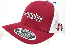 NEW Mississippi State Bulldogs Columbia PFG FlexFit Snapback Trucker Cap Hat OS picture