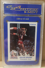 1984-85 Star All Star Julius Erving  CSA 9 Mint Phildelphia 76er's HOF picture
