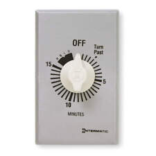 INTERMATIC FF15MH Timer,Spring Wound,15 Min,SPST,Silver 3FXA3 picture