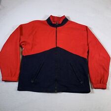 Vintage Marlboro Unlimited Full Zip Fleece Jacket Red Black Mens Size Large U39 picture