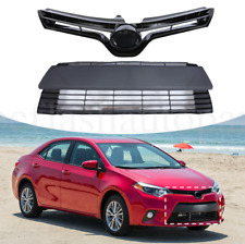 Grille Pair For 2014-2016 Toyota Corolla CE LE Front Bumper Upper & Lower Grill picture