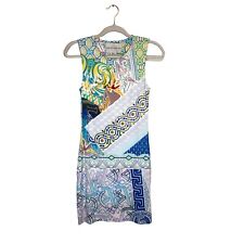 Mary Katrantzou Women's Dress Sleeveless Doves Abstract Print Size M picture