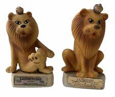 Lot 2 Lionstone 1970s Mini Decanters LIONS King Comical Circus Empty picture