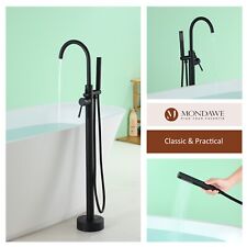 Mondawe Freestanding Bathtub Faucet Tub Filler Floor Mounted Hand Shower Mixer picture