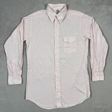 Vintage J Press Shirt Mens Size 40 Pink Pale Button Up Long Sleeve Collared picture
