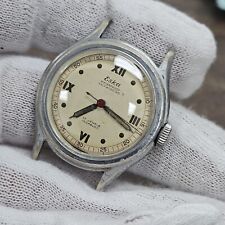 Vintage WW2 Eska Military Wristwatch SelfWinding 17 Jewels Watch Rare Steel picture
