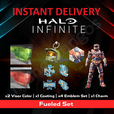 Halo Infinite Fueled Set Visor Charm Coating Emblems FULL SET or INDIVIDUAL Item picture