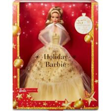 ❄️2023 HOLIDAY BARBIE 35th Anniversary -Light Brown Hair NEW SEALED IN BOX❄️ picture