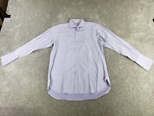 Thomas Pink Men's Dress Shirt 16.5 34 Purple Cotton Finest Twill picture