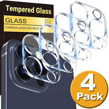 4 Pack For iPhone 15 14 13 Pro Max HD Tempered Glass Camera Lens Cover Protector picture