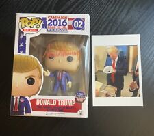 Donald Trump Signed Pop Autograph With Photo  picture