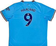 22/23 Erling Haaland Signed Manchester City Blue Jersey BAS Beckett Witnessed picture