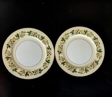 Noritake China Floral Dinner Plates Gold Rim Japan Lot of 2 picture