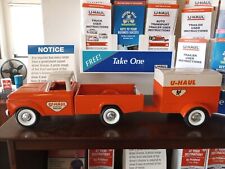 Vintage  Ny-Lint Toys U-Haul Ford Truck And Trailer Original Condition  23” L picture