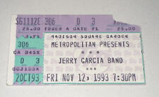 11/12/93 GRATEFUL DEAD JERRY GARCIA BAND MSG TICKET STUB MADISON SQUARE GARDEN picture