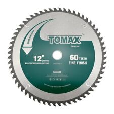TOMAX 12 Inch 60 Tooth ATB Fine Finish General Purpose Woodworking Saw Blade picture