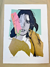 Andy Warhol Mick Jagger Blue/gold, 1975 Pl. Signed Hand-Number Ltd Ed 22 X 30 in picture