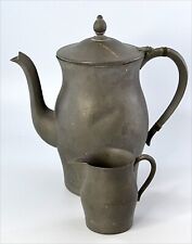  EARLY PRIMITIVE Tea Pot and Creamer , 8 1/2