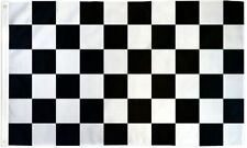 3x5FT ULTRA Durable 200D Nylon Large Checkered Flag Racing Black White picture