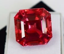 39.00 CT Radiant Cut Padparadscha Red Sapphire Size 17x17x12 mm Loose Gemstone picture
