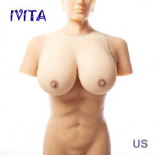 IVITA 3.2KG Large Soft Breast Forms Crossdresser False Boobs Drag Queen Busts picture