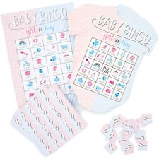36x Gender Reveal Party Games Baby Bingo Boys and Girls Card for Baby Showers picture