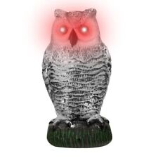 Bird Blinder Fake Owl With Flashing Eyes Sound Motion Detector Scarecrow picture