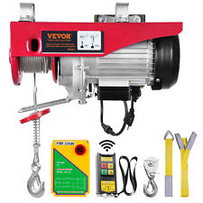 VEVOR Electric Hoist 2200lbs Crane Winch with 328ft Wireless Remote Control 110V picture