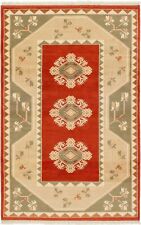 Vintage Hand-Knotted Area Rug 3'11