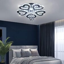 Modern Crystal Chandelier  Heart Ring LED Flush Mount Ceiling Light Fixture picture