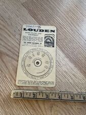 Vintage Louden Barn Equipment and Plan Service Adv Gestation Chart Fairfield IA picture
