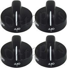 4 Pack Whirlpool Range Burner Knob Replacement Black 8273103 WP8273103 PS393678 picture
