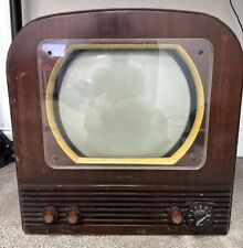 Vintage PHILCO Television Tube Wood Grain Model 50-T1400 Rare Needs Service Read picture