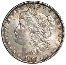 1882 Morgan silver dollar 90% silver in XF or better condition. picture