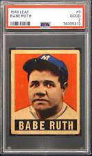 1948 Babe Ruth Leaf #3 PSA 2 picture