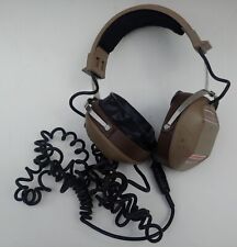 Realistic Pro 20 Over Ear Headphones W/ Curly Cable Brown Vintage Radio Shack picture