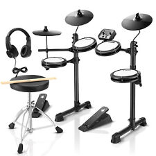 🥁Donner DED-80 Electric Drum Set Quiet Mesh Pad Electronic Drum With 180 Sounds picture