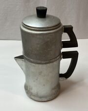 Vintage Wear-ever 3042 Aluminum Coffee Pot 2 Cup Pot Drip Percolator Camping picture