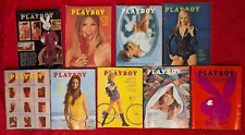 Lot Of 9 Vintage Playboy Magazines 1971 picture