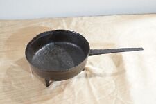 19th c 3-legged Spider Cast Iron Skillet with Gate Mark picture