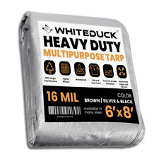 WHITEDUCK Super Heavy Duty Poly Tarp 16 Mil - Waterproof Canopy Cover Tarpaulin picture