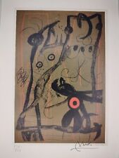 COA Joan Miro Painting Print Poster Wall Art Signed & Numbered picture