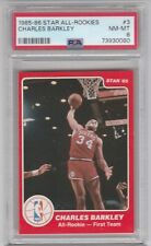 1985-86 Star CHARLES BARKLEY #3 All Rookie Team Graded PSA 8 Rookie RC HOF picture