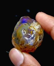 Egg in middle Center Natural Ethiopian Opal Specimen Earth Mine Antique Raw Opal picture