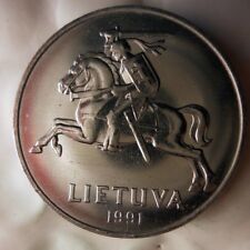 1991 LITHUANIA 5 CENTAI - AU - First Year Series -  - BIN #HHH picture